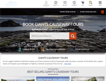 Tablet Screenshot of giants-causeway-tours.com